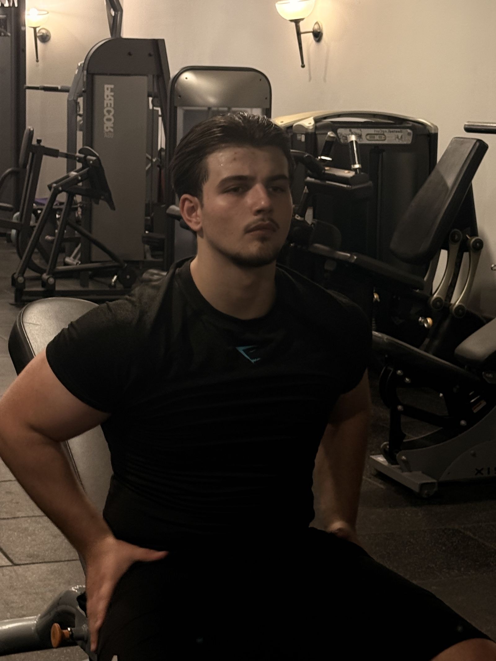 Zak Rickard in the gym
